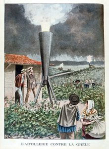 Artillerie tegen de hagelbui, 1901 door Unbekannt