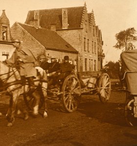 Artillerie verplaatst zich naar de linie, ca. 1914-ca. 1918
