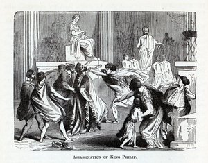 Moord op Koning Philip, 1882 door Unbekannt
