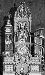 Astronomische klok van de Kathedraal van Straatsburg, 1573, 1870