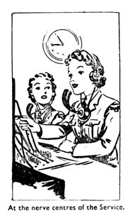 Bij de zenuwcentra van de Dienst, 1940 door Unbekannt