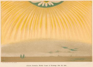 Aurora Borealis of Noorderlicht waargenomen vanuit Noord-Noorwegen, 10 oktober 1868, 1906 door Unbekannt