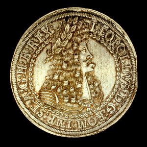 Oostenrijkse munt met afbeelding van Leopold I