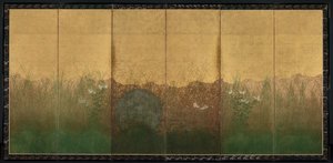 Herfstavond met Volle Maan op de Musashino Vlakte, begin 1600s