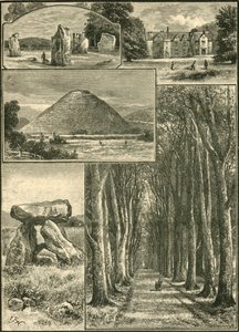 Avebury. Littlecote. Silbury. Devils Den. Grote Laan, 1898 door Unbekannt