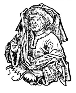 Averroes Ibn Rushd 1126-1198, eminente middeleeuwse islamitische filosoof, 1493