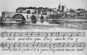 Avignon - St-Benezet Brug, c1925 door Unbekannt