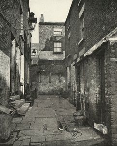 Back-to-Back huizen in het noorden van Engeland, 1938