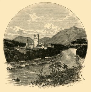 Balmoral Castle, vanaf de weg, 1898 door Unbekannt