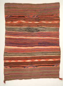 Banded Wearing Blanket diyugi, ca. 1880-1890