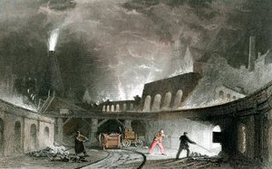 Bank van ovens, Lymington Iron Works, Tyneside, Engeland