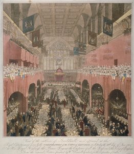 Banket in de Guildhall, City of London