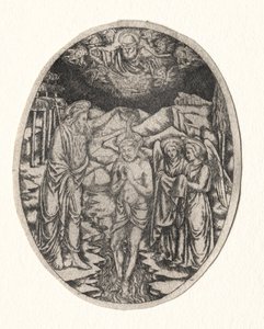 Doop van Christus, 1400s door Unbekannt