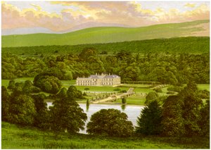 Barons Court, County Tyrone, Noord-Ierland, huis van de Hertog van Abercorn, ca. 1880