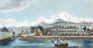 Bassin van het Caledonisch Kanaal bij Muirtown nabij Inverness, Schotland, 1822