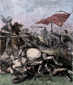 Slag bij Flodden, 1513, c1910 door Unbekannt
