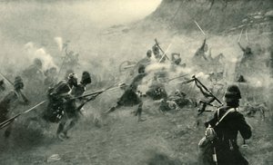 Slag bij Kandahar - De 92e moet de kanonnen nemen, 1901 door Unbekannt