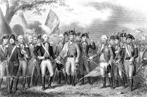Slag bij Yorktown, Virginia, Amerikaanse Onafhankelijkheidsoorlog, 1781 door Unbekannt