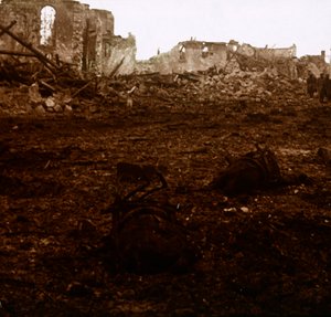 Slagveld, Aisne, Frankrijk, ca. 1914-ca. 1918