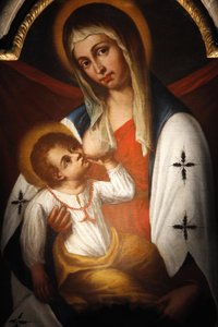 Beata Vergine delle Grazie, de Madonna van San Giuseppe door Benedetto Cottolenzo (eind 16e eeuw), Turijn, Italië door Unbekannt