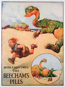 Beechams Pills advertentie, 1914 door Unbekannt