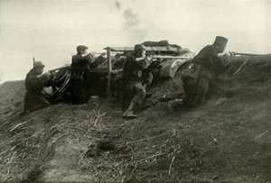 Belgen houden de rivier bij Termonde, 1919