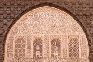 Ben Youssef Medersa, de grootste Medersa in Marokko, oorspronkelijk een religieuze school gesticht onder Abou el Hassan door Unbekannt