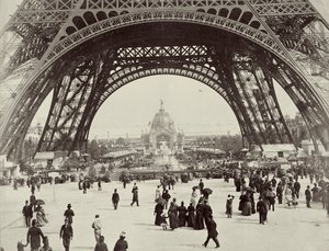 Onder de Eiffeltoren, Parijs, 1889 door Unbekannt