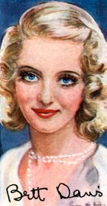 Bette Davis, 1908-1989, tweevoudig Academy Award winnende Amerikaanse actrice, 20e eeuw door Unbekannt