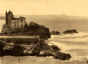 Biarritz - La Villa Belza en de keten van de Pyreneeën, ca. 1930