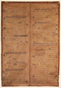 Bifolium Uitgesneden uit een Karolingisch Graduale, c. 830-860 door Unbekannt