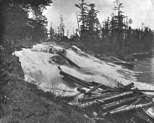 Big Falls, Peshtigo River, Wisconsin, VS, c1900