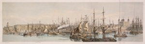 Billingsgate, Custom House en de Tower of London door Unbekannt