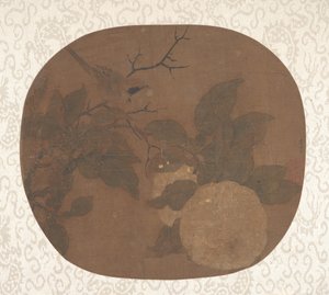 Vogel op een Camellia Tak, ca. 1000 door Unbekannt