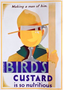 Birds Custard advertentie, 1930