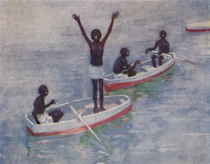 Zwarte jongens in Barbados door Unbekannt