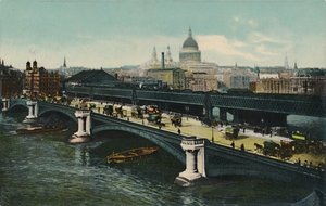 Blackfriars Bridge, Londen, 1911 door Unbekannt