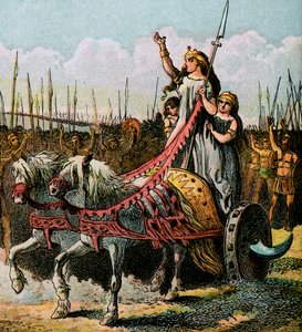 Boadicea en haar leger, ca. 1850