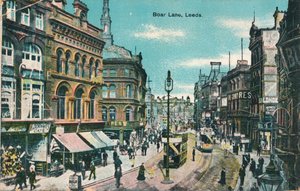 Boar Lane, Leeds, ca. 1905 door Unbekannt