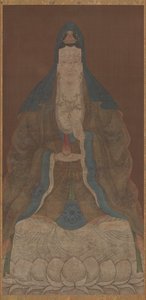 Bodhisattva Avalokiteshvara Guanyin met vaas en wilgentak, Ming-dynastie, 1368-1644 door Unbekannt