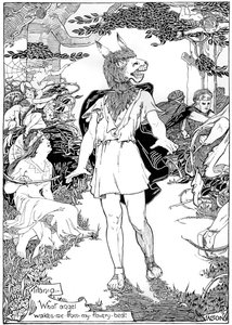 Bottom in scène uit William Shakespeares Midzomernachtsdroom, 1898 door Unbekannt