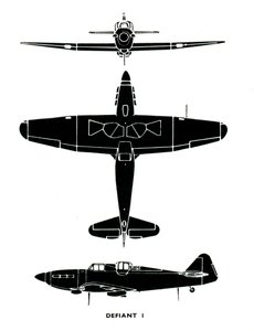 Boulton Paul Defiant I, 1941 door Unbekannt