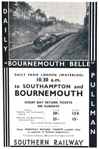 Bournemouth Belle - Southern Railway, 1936 door Unbekannt