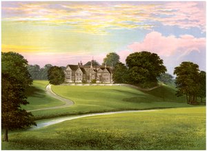 Bramall Hall, Cheshire, huis van de familie Davenport, ca. 1880 door Unbekannt