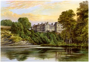 Brechin Castle, Brechin, Angus, Schotland, huis van de Graaf van Dalhousie, c1880