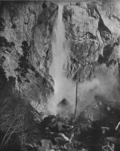 Bridal Veil Fall, Yosemite, Californië, VS, ca. 1900