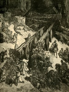 Ceder uit Libanon halen, 1890