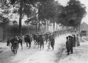 Britse cavalerielansiers, Frankrijk, 1914 door Unbekannt