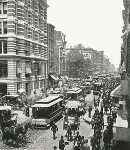 Broadway, New York, VS, 1895 door Unbekannt