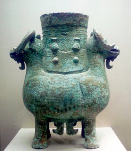 Bronzen ritueel vat, Shang-dynastie, China door Unbekannt